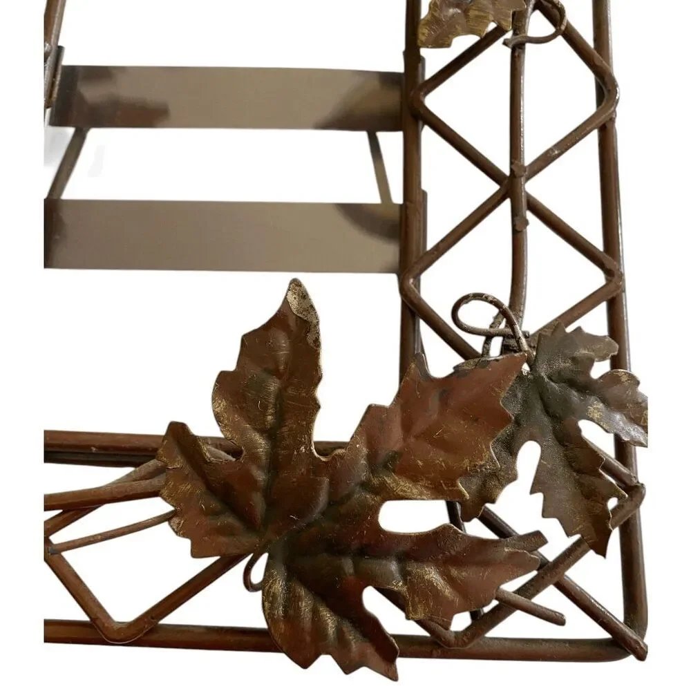 Vintage Iron Metal Vine Oak Leaf & Acorn Picture Frame‎ 4 x 6